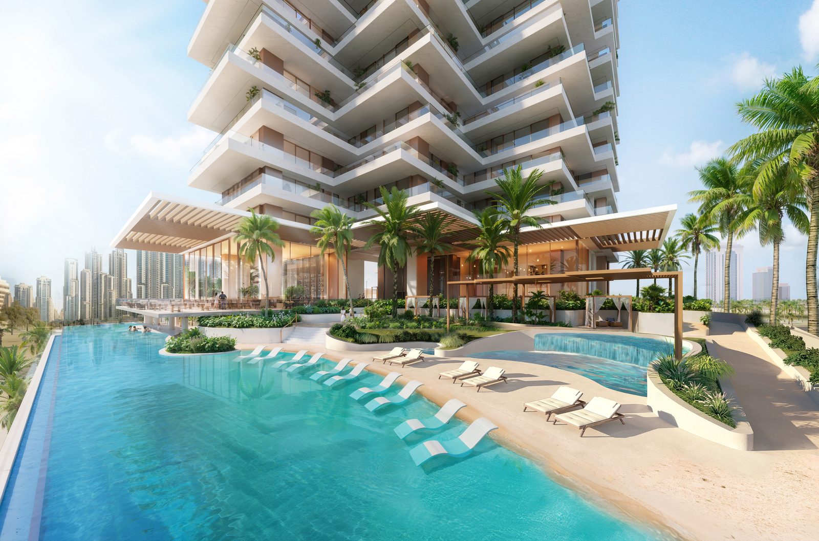 Branded residence interior with Miele kitchen appliances and Burj Khalifa views, Downtown Dubai