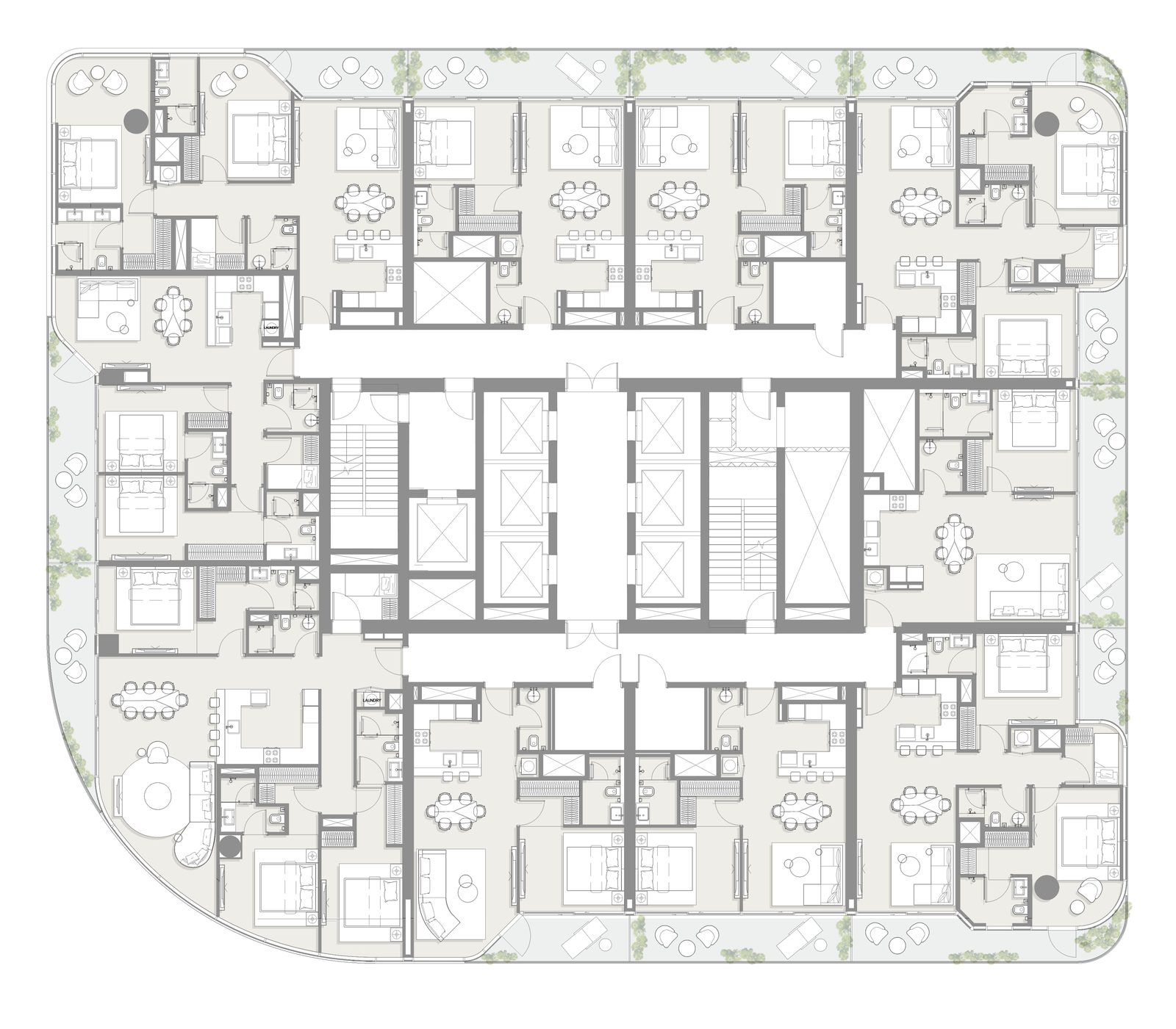 Sol Luxe rooftop infinity pool and resident amenities, Sheikh Zayed Road, Dubai