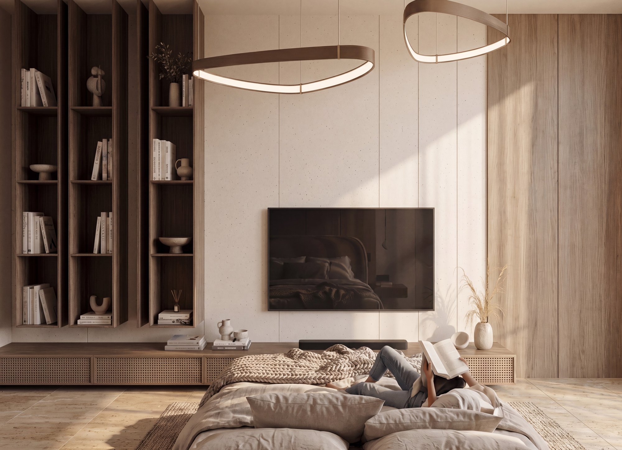 Off-plan apartment interior in a Dubailand residential tower